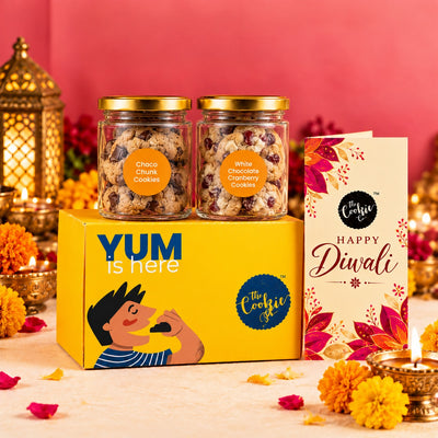 Diwali Cookie Jar Hamper | 2 Assorted Cookie Jars