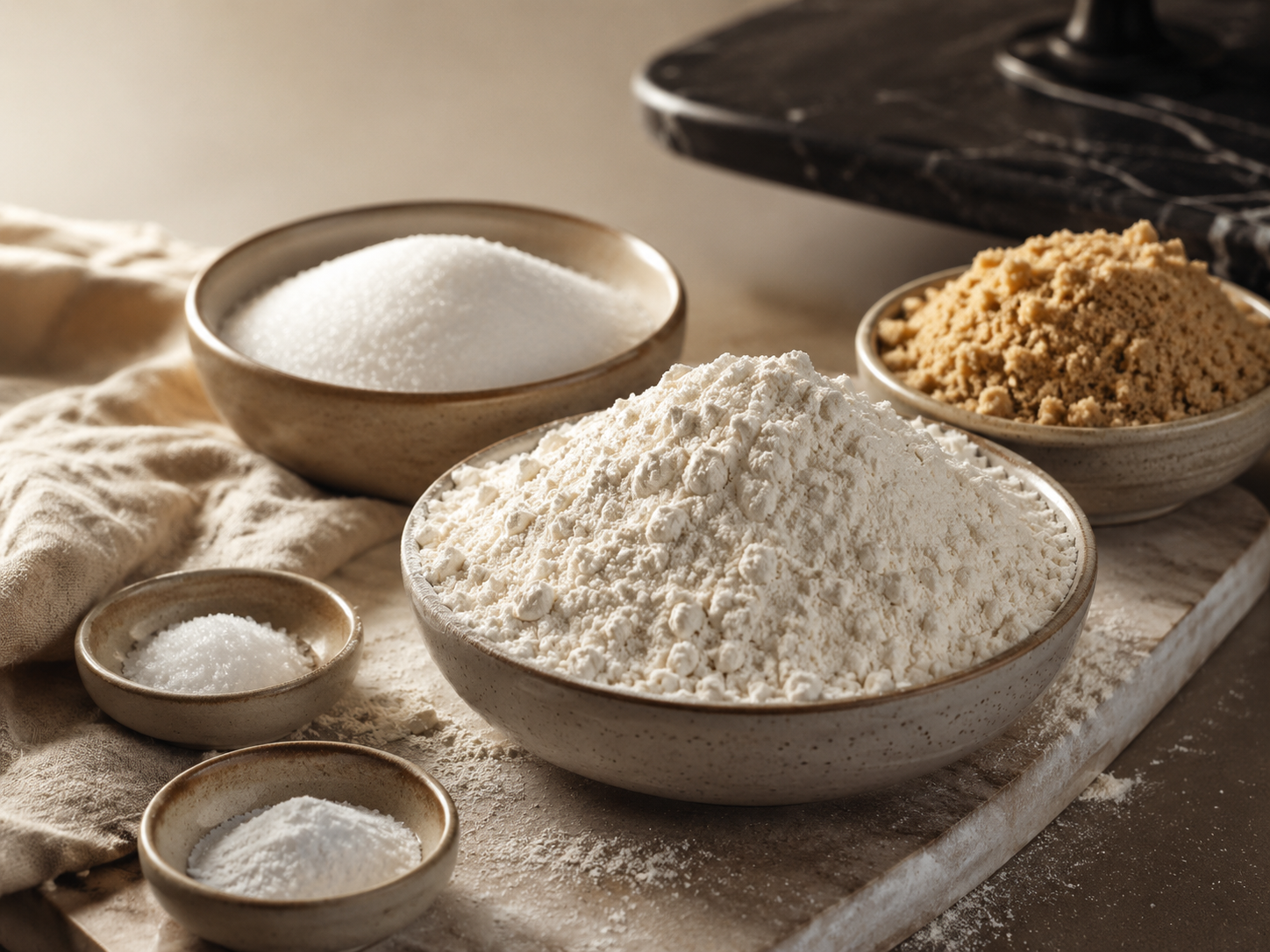 All-purpose flour sugars leavening agent and salt